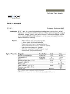 Technical Data Bulletin EPON™ Resin 828 - spacematdb.com