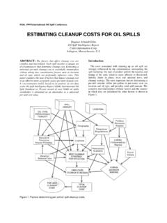 Estimating Cleanup Costs for Oil Spills