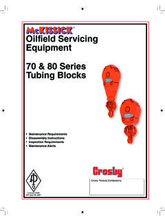 Oilfield Servicing Equipment 70 &amp; 80 Series Tubing …