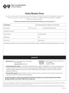 Claim Review Form - Blue Cross Blue Shield of …
