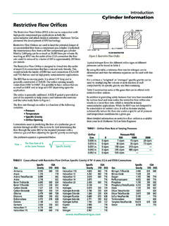 Introduction Cylinder Information - MATHESON