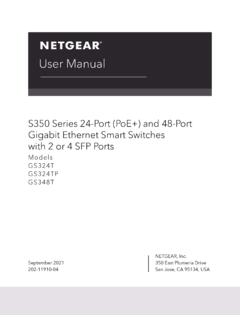 S350 Series 24-Port (PoE+) and 48-Port Gigabit ... - Netgear