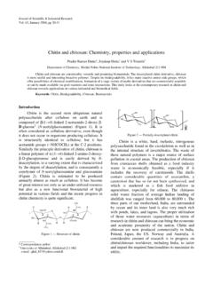 Chitin and chitosan: Chemistry, properties and applications