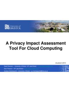 A Privacy Impact Assessment Tool For Cloud Computing