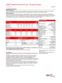 SG-SE HSBC Global Investment Funds - European Equity
