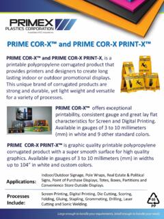 PRIME COR-X™ and PRIME COR-X PRINT-X™