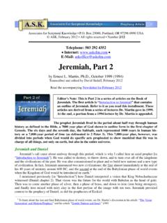 Jeremiah, Part 2 - askelm.com
