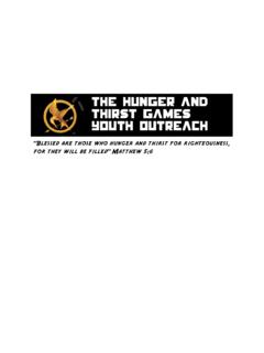 The Hunger and thirst Games Youth Outreach