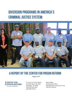Diversion Programs in America’s - Center For Prison Reform