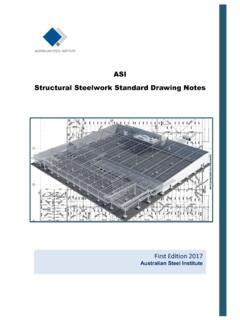 ASI Structural Steelwork Standard Drawing Notes