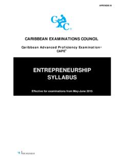 Cape Entrepreneurship - CXC | Education