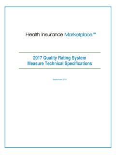 2017 Quality Rating System Measure Technical …