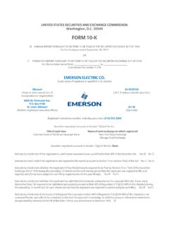 FORM 10-K - Emerson
