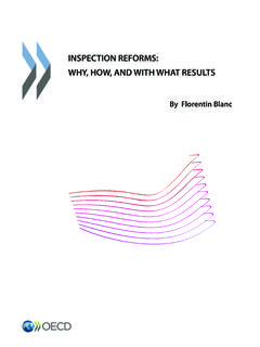 INSPECTION REFORMS: WHY, HOW, AND WITH WHAT …