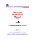 Judgment Enforcement Manual