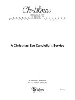 A Christmas Eve Candlelight Service - Salvation Factory