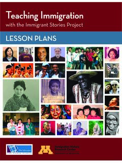 LESSON PLANS - The Immigrant Learning Center