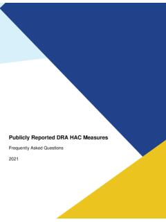 Publicly Reported DRA HAC Measures - Centers for …
