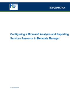 Configuring a Microsoft Analysis and Reporting Services ...