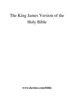 The King James Holy Bible - AV-1611.com