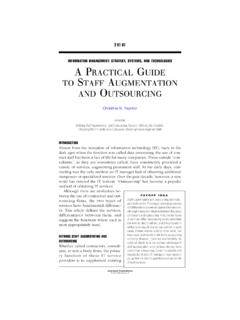 A Practical Guide to Staff Augmentation and …