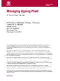 Managing Ageing Plant - Health and Safety Executive