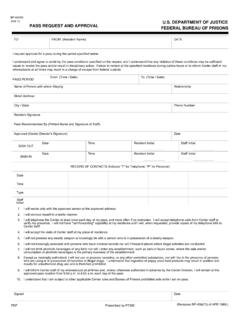 Form BP-A459.073, Pass Request and Approval
