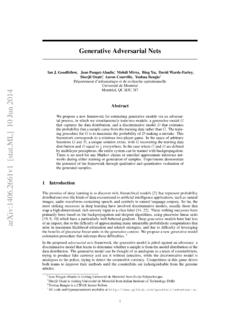Generative Adversarial Nets - arXiv