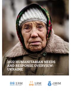 2022 HUMANITARIAN NEEDS AND RESPONSE OVERVIEW: …