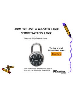 How to use a combination lock - Step by Step Instructions