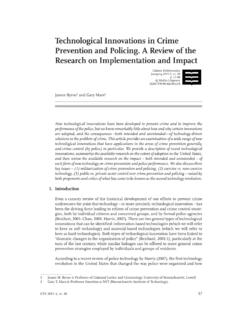 Technological Innovations in Crime Prevention and Policing ...