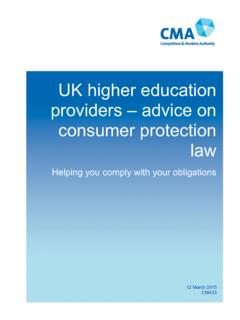 UK higher education providers – advice on …