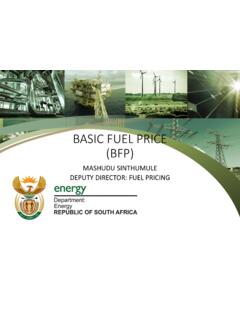 BASIC FUEL PRICE (BFP) - Energy