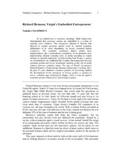 Richard Branson, Virgin’s Embedded Entrepreneur