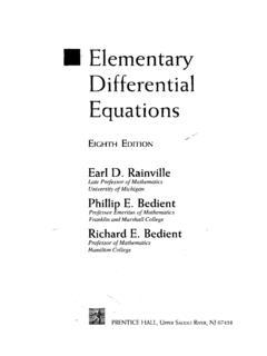 Elementary Differential Equations - GBV