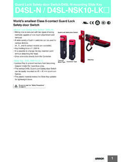 Guard Lock Safety-door Switch/D4SL-N-mounting Slide Key ...