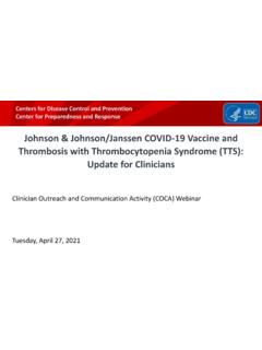 Johnson &amp; Johnson/Janssen COVID-19 Vaccine and …
