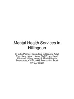 Mental Health Services in Hillingdon