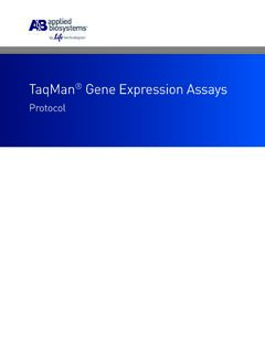 TaqMan&#174; Gene Expression Assays Protocol (PN 4333458N)