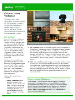 Guide to Home Ventilation - Energy