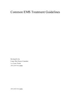 Common EMS Treatment Guidelines - internet.lee-ems.com