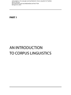 An IntroductIon to corpus LInguIstIcs