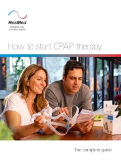How to start CPAP therapy - ResMed