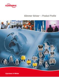 K&#228;mmer Valves – Product Profile