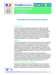 Grandeurs et mesures - cache.media.eduscol.education.fr