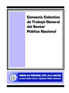 Convenio Colectivo de Trabajo General del Sector …