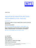 Preview - Validation of Analytical Methods for ...