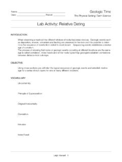 Answers relative dating lab 