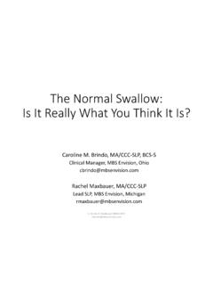The Normal Swallow: It might not be what you think it is