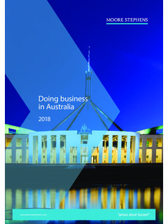 Doing business in Australia - moorestephens.com.au
